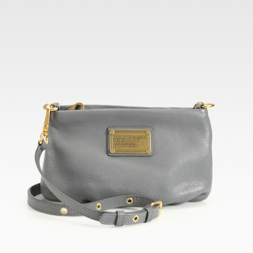 Marc Jacobs Classic Q Percy Crossbody Bag Gray